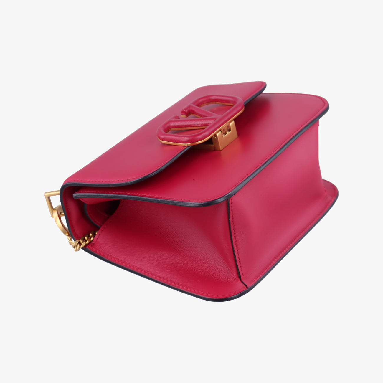 Pre-owned Valentino V sling Pink Leather  shoulderbag | stylenewstar