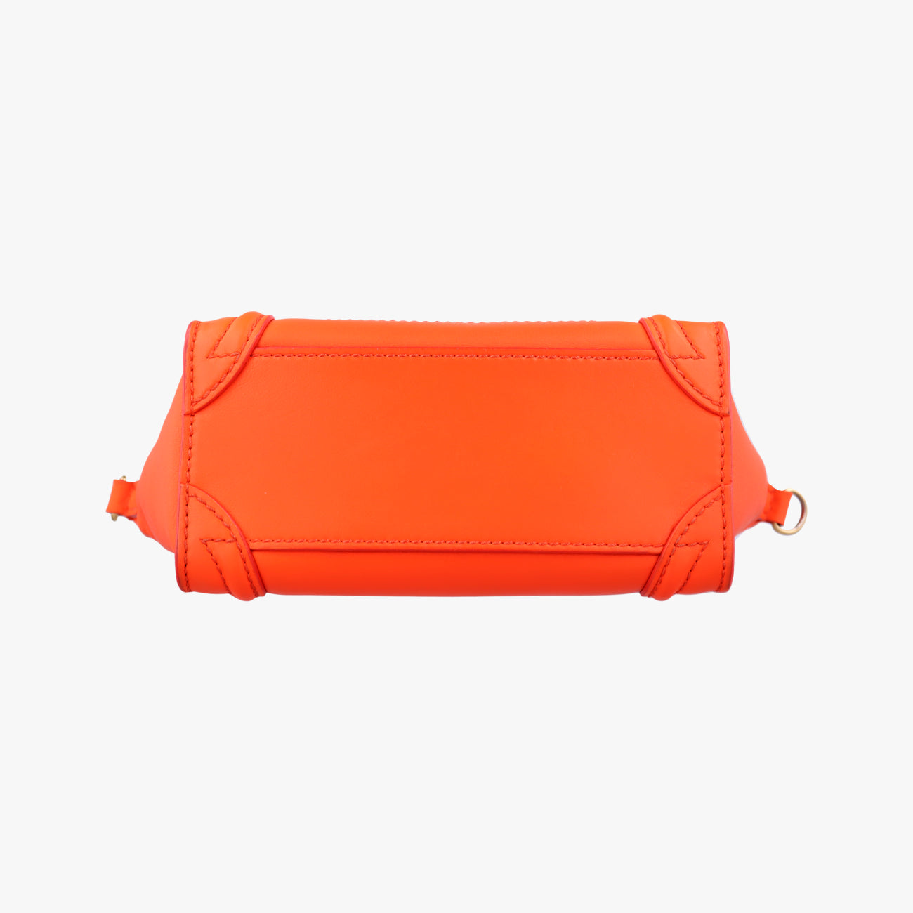 Pre-owned Celine luggage nano shopper Orange Leather  shoulderbag | stylenewstar