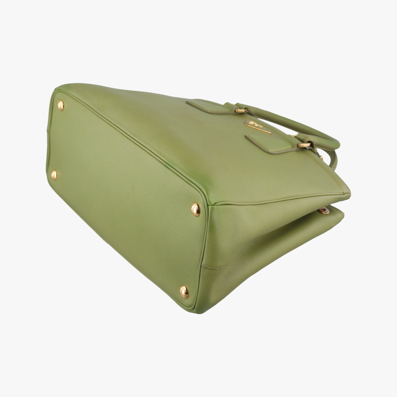 Vintage Prada Parabole Shopping Tote Green SAFFIANO Leather BN2401 handbag | stylenewstar