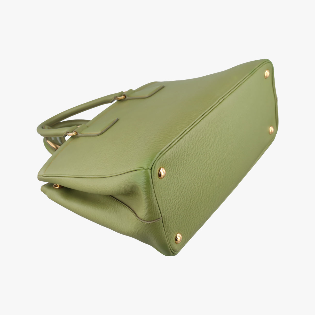 Vintage Prada Parabole Shopping Tote Green SAFFIANO Leather BN2401 handbag | stylenewstar