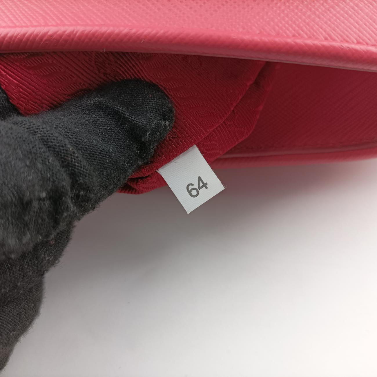 Pre-owned Prada Promenade Pink SAFFIANO Leather BN2558 shoulderbag | stylenewstar