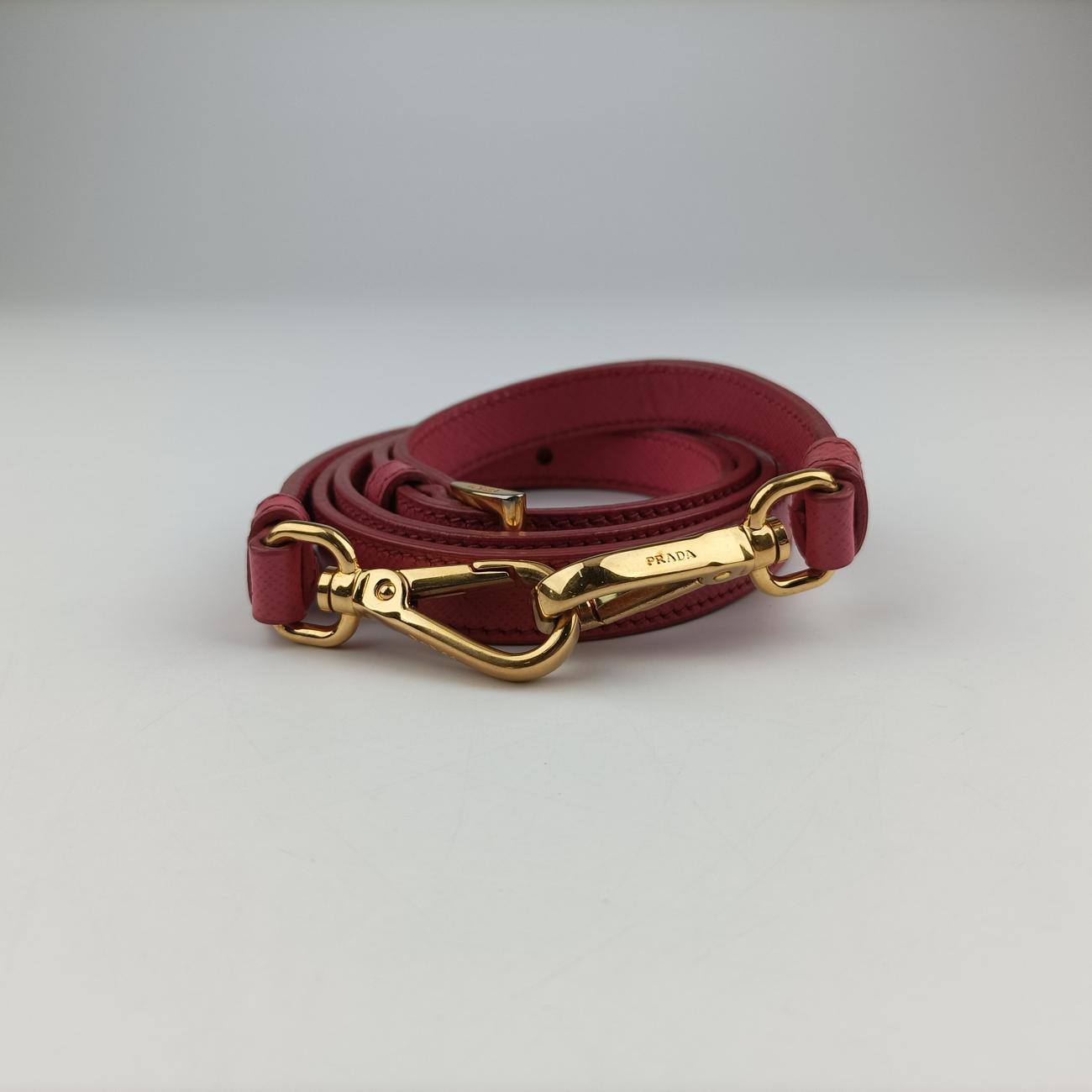 Pre-owned Prada Promenade Pink SAFFIANO Leather BN2558 shoulderbag | stylenewstar