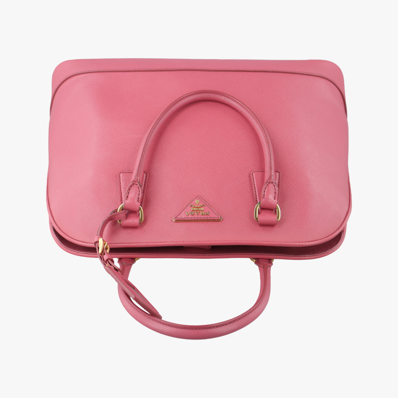 Pre-owned Prada Promenade Pink SAFFIANO Leather BN2558 shoulderbag | stylenewstar