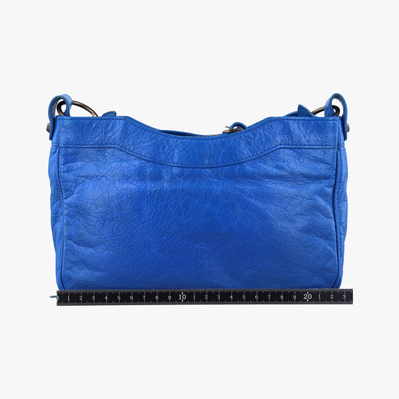 Pre-owned Balenciaga Motocross Giant Classic Hip Blue lambskin  shoulderbag | stylenewstar
