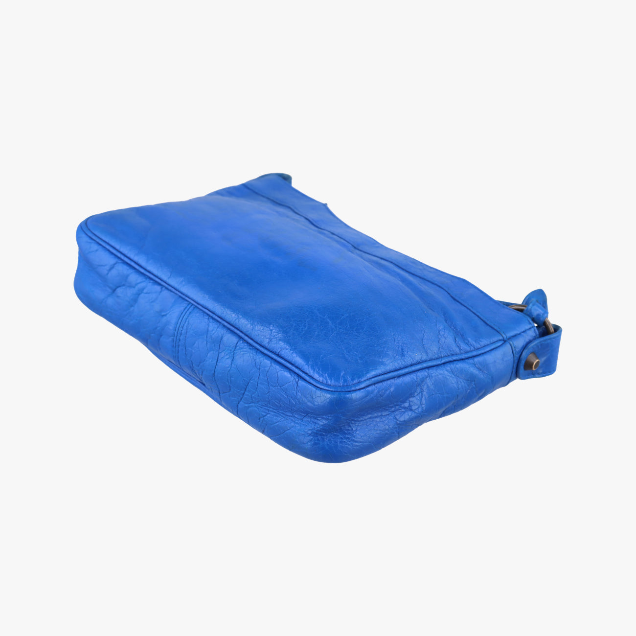 Pre-owned Balenciaga Motocross Giant Classic Hip Blue lambskin  shoulderbag | stylenewstar