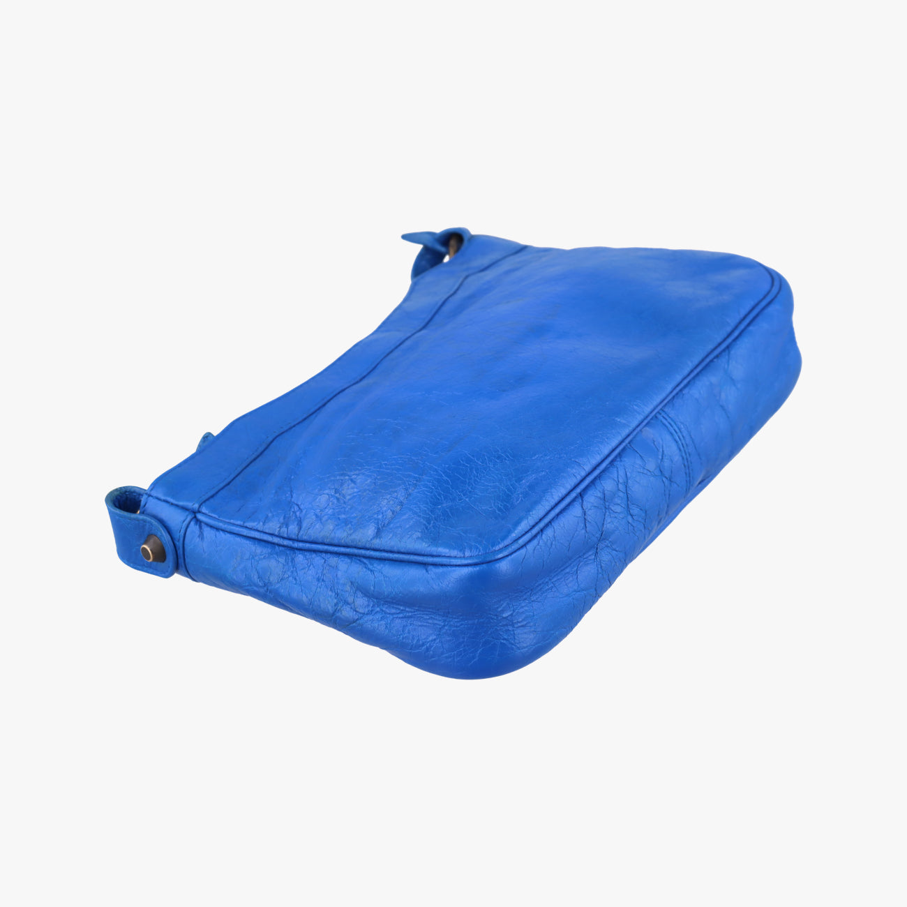 Pre-owned Balenciaga Motocross Giant Classic Hip Blue lambskin  shoulderbag | stylenewstar