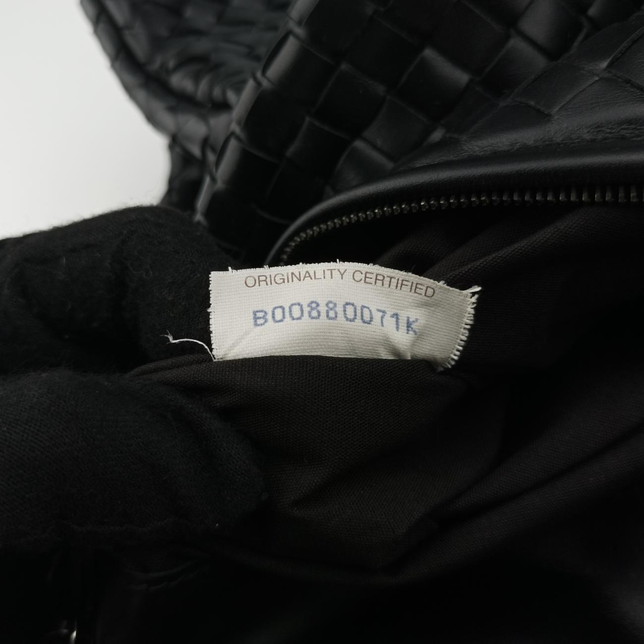 Pre-owned Bottega Veneta Intrecciato Black lambskin  handbag | stylenewstar