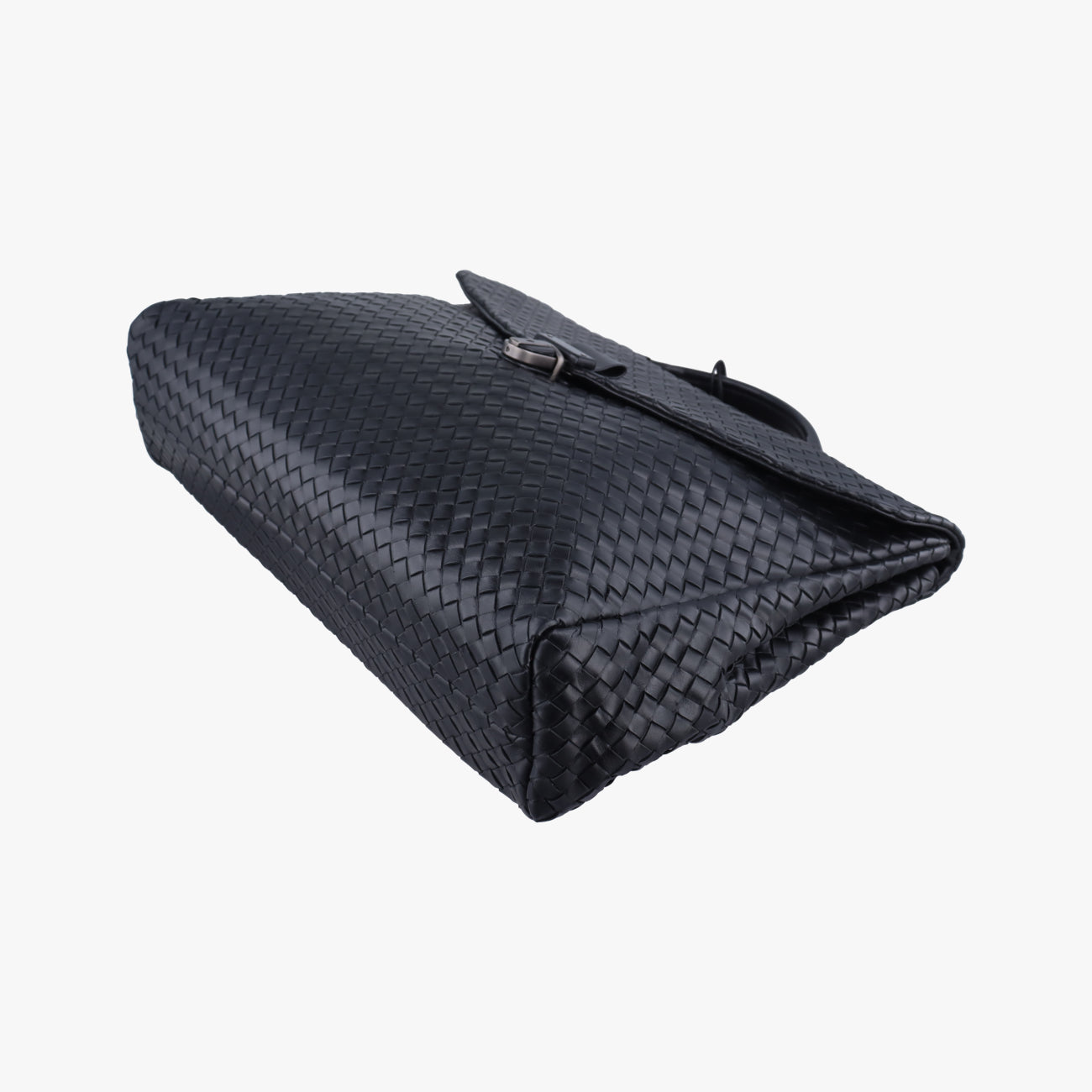 Pre-owned Bottega Veneta Intrecciato Black lambskin  handbag | stylenewstar