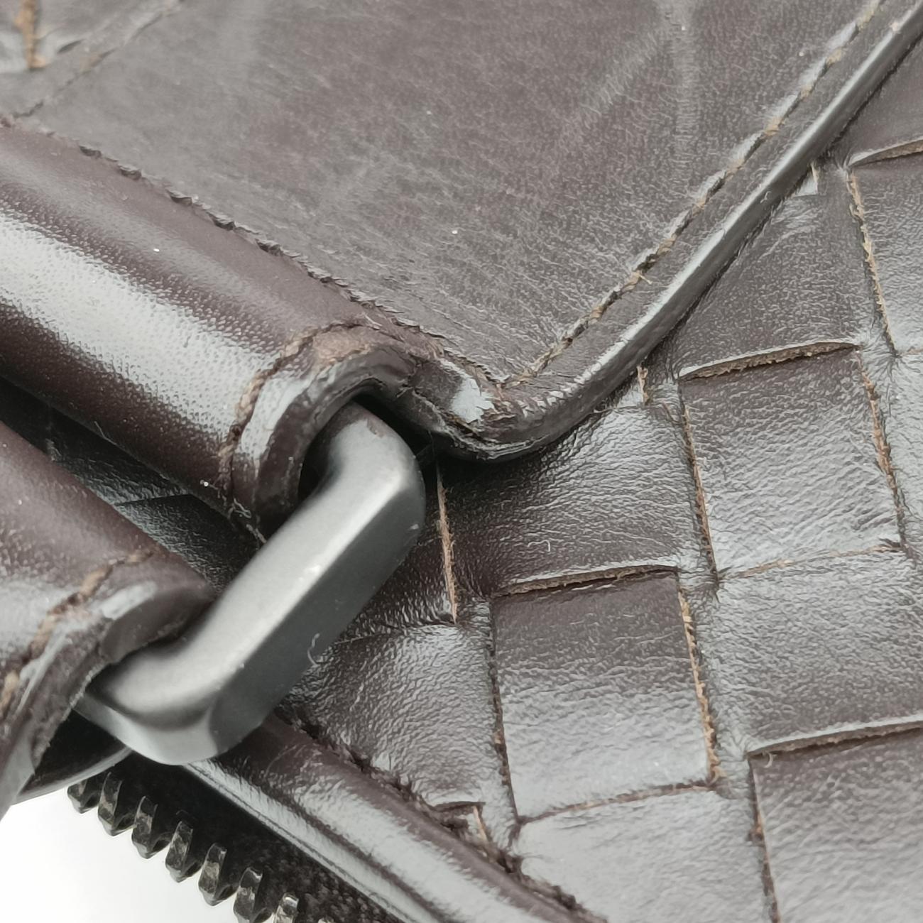 Pre-owned Bottega Veneta Intrecciato Brown lambskin  handbag | stylenewstar