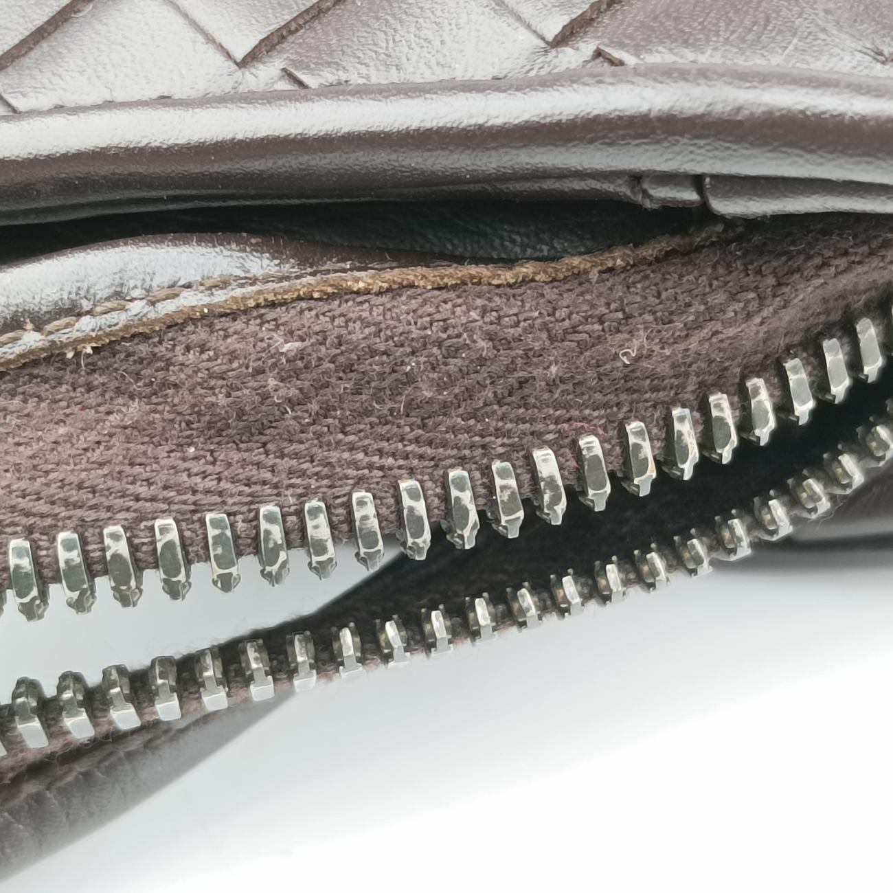 Pre-owned Bottega Veneta Intrecciato Brown lambskin  handbag | stylenewstar