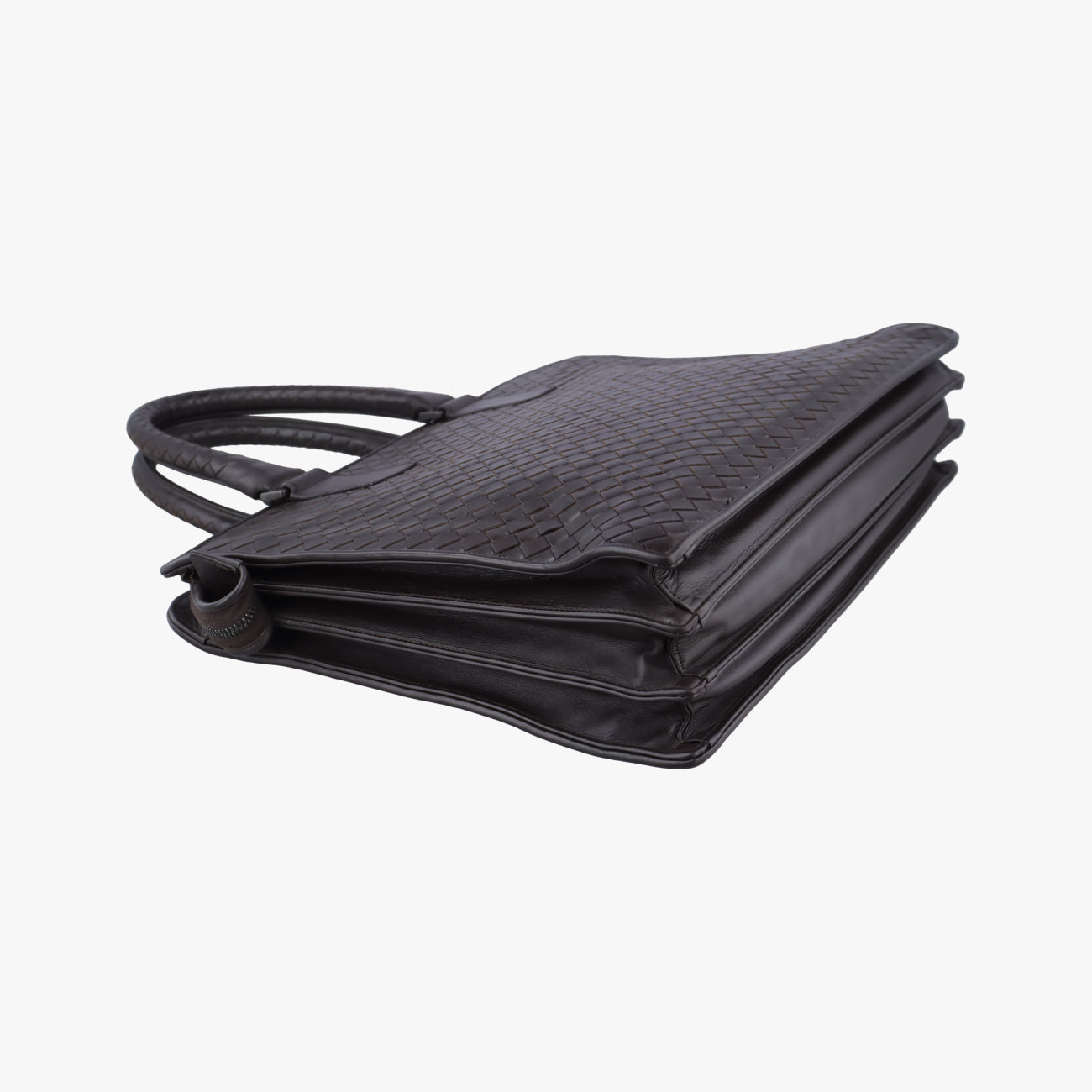 Pre-owned Bottega Veneta Intrecciato Brown lambskin  handbag | stylenewstar