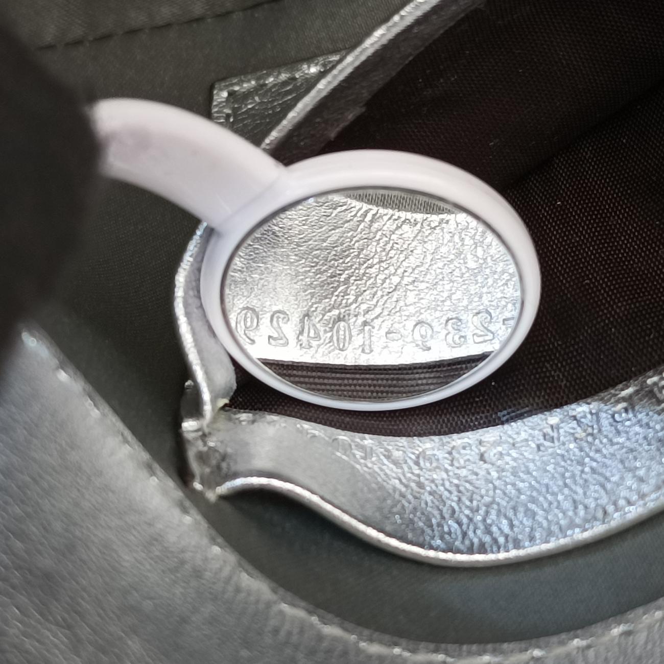 Pre-owned Fendi BAGUETTE Grey leather 8BS017 shoulderbag | stylenewstar