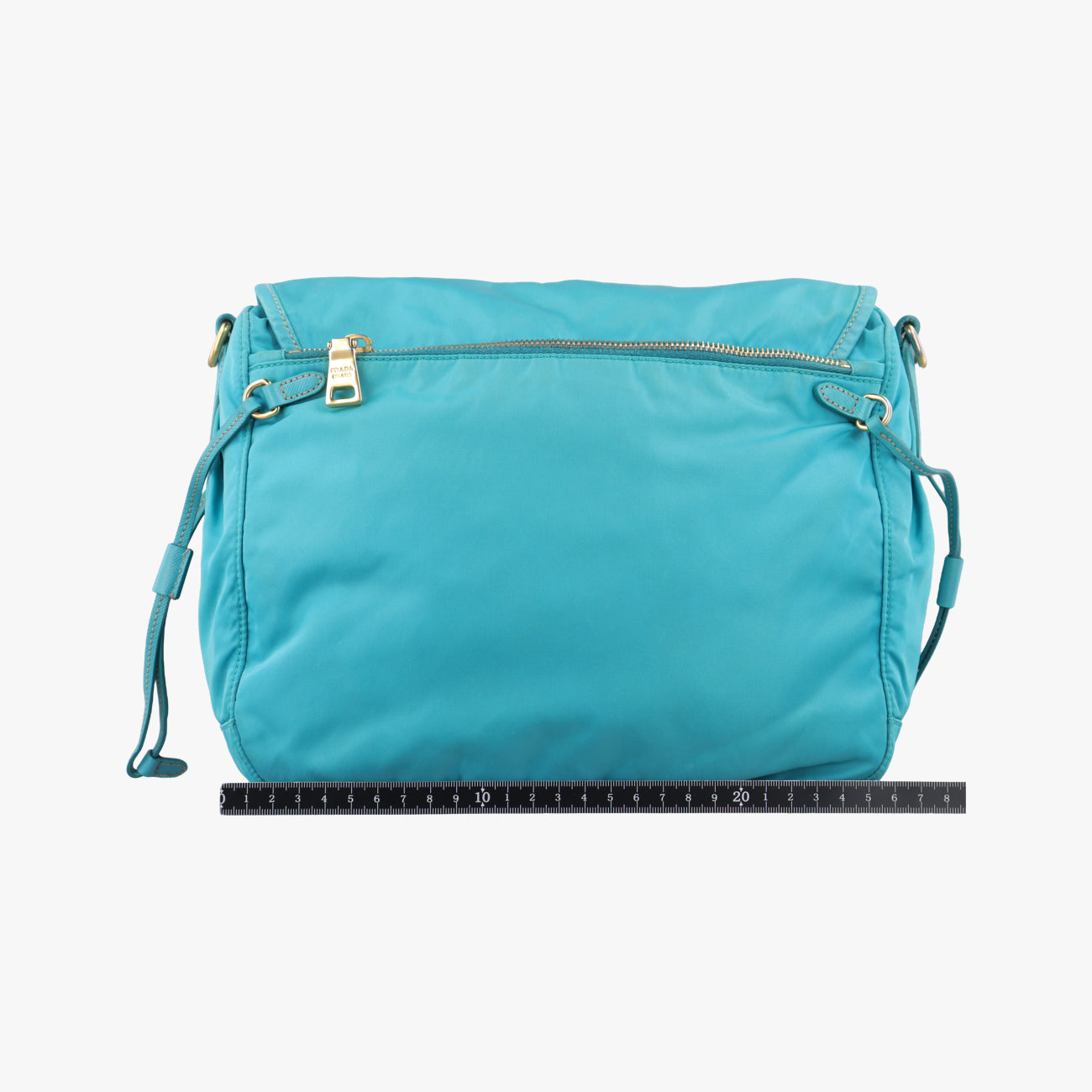 Pre-owned Prada buckle messenger Blue Nylon  shoulderbag | stylenewstar