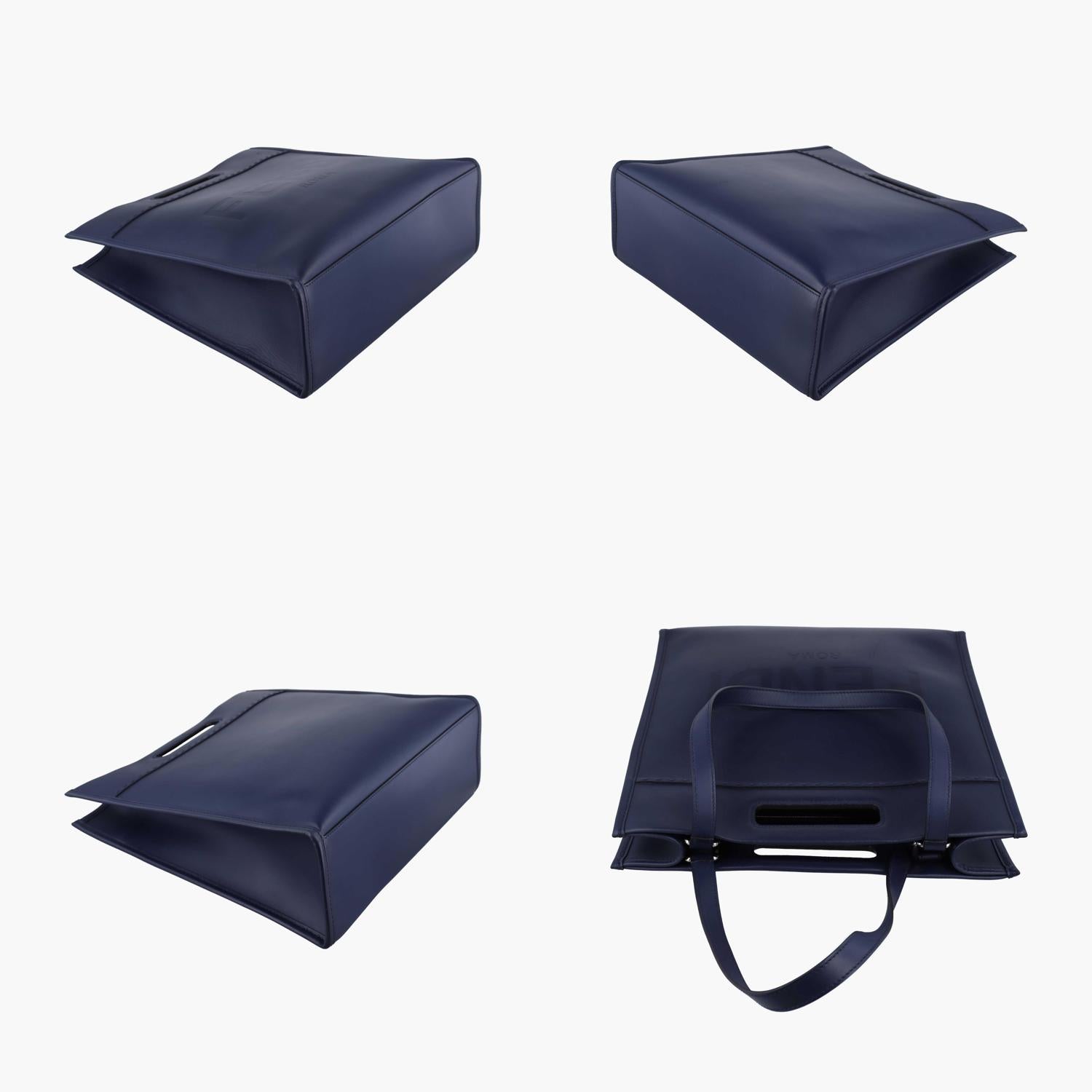 Pre-owned Fendi null Navy null 7VA481 shoulderbag | stylenewstar