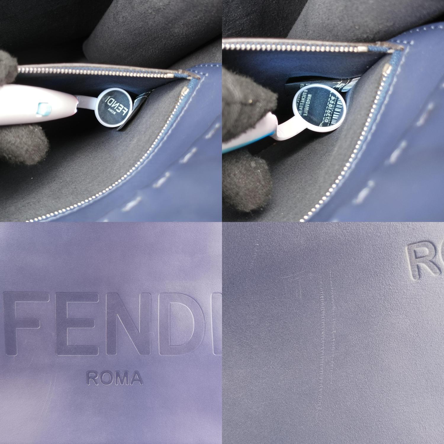 Pre-owned Fendi null Navy null 7VA481 shoulderbag | stylenewstar