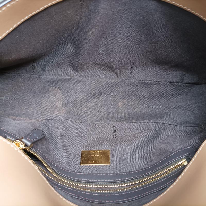 Pre-owned Fendi Baguette Multicolour Suede x leather 8BR600 shoulderbag | stylenewstar