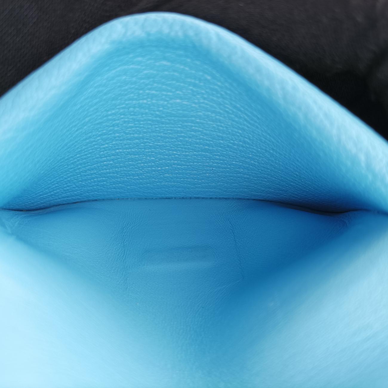 Pre-owned Hermes Bearn Soufflet Blue leather  others | stylenewstar