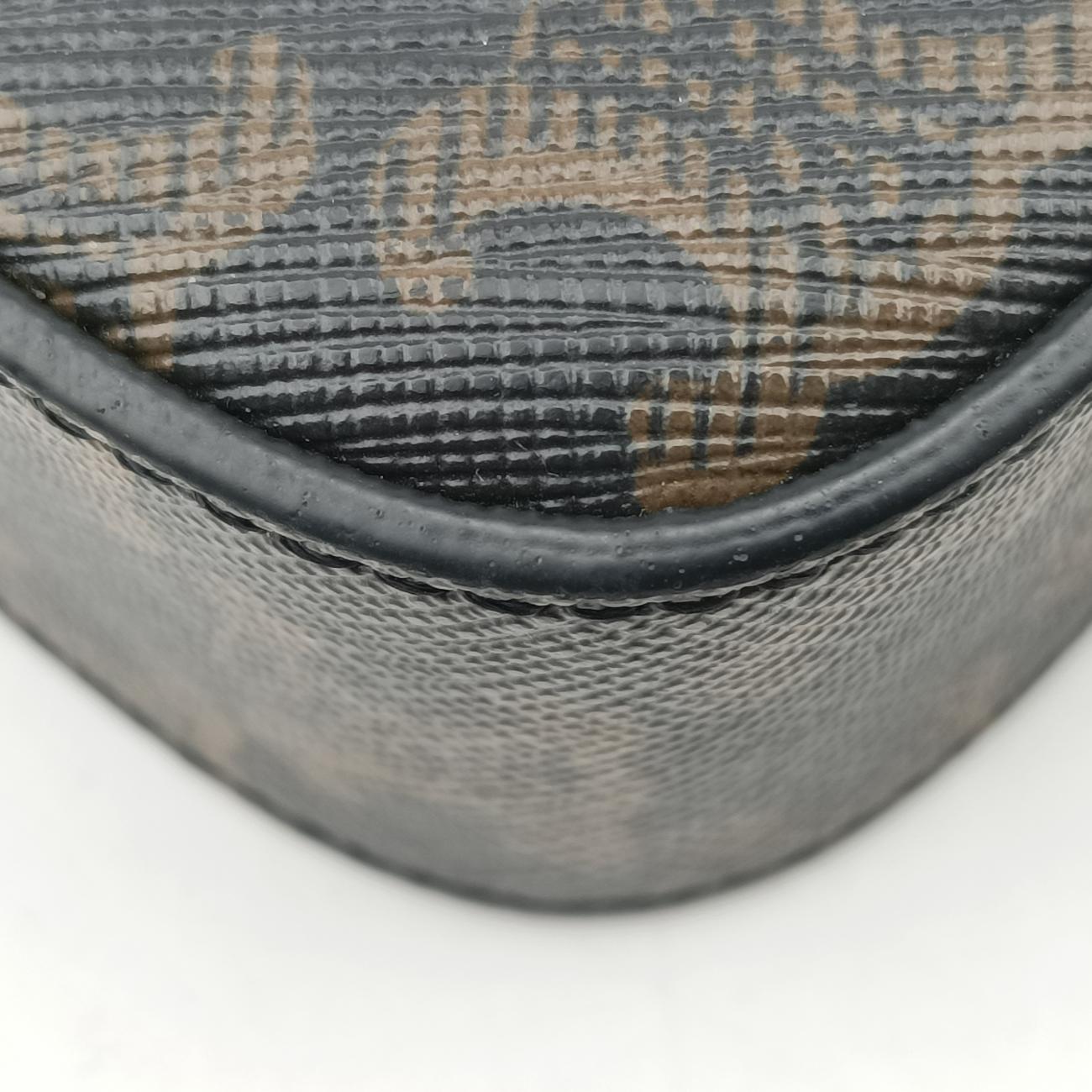 Vintage Celine Mini Triomphe Brown PVC coated canvas  shoulderbag | stylenewstar