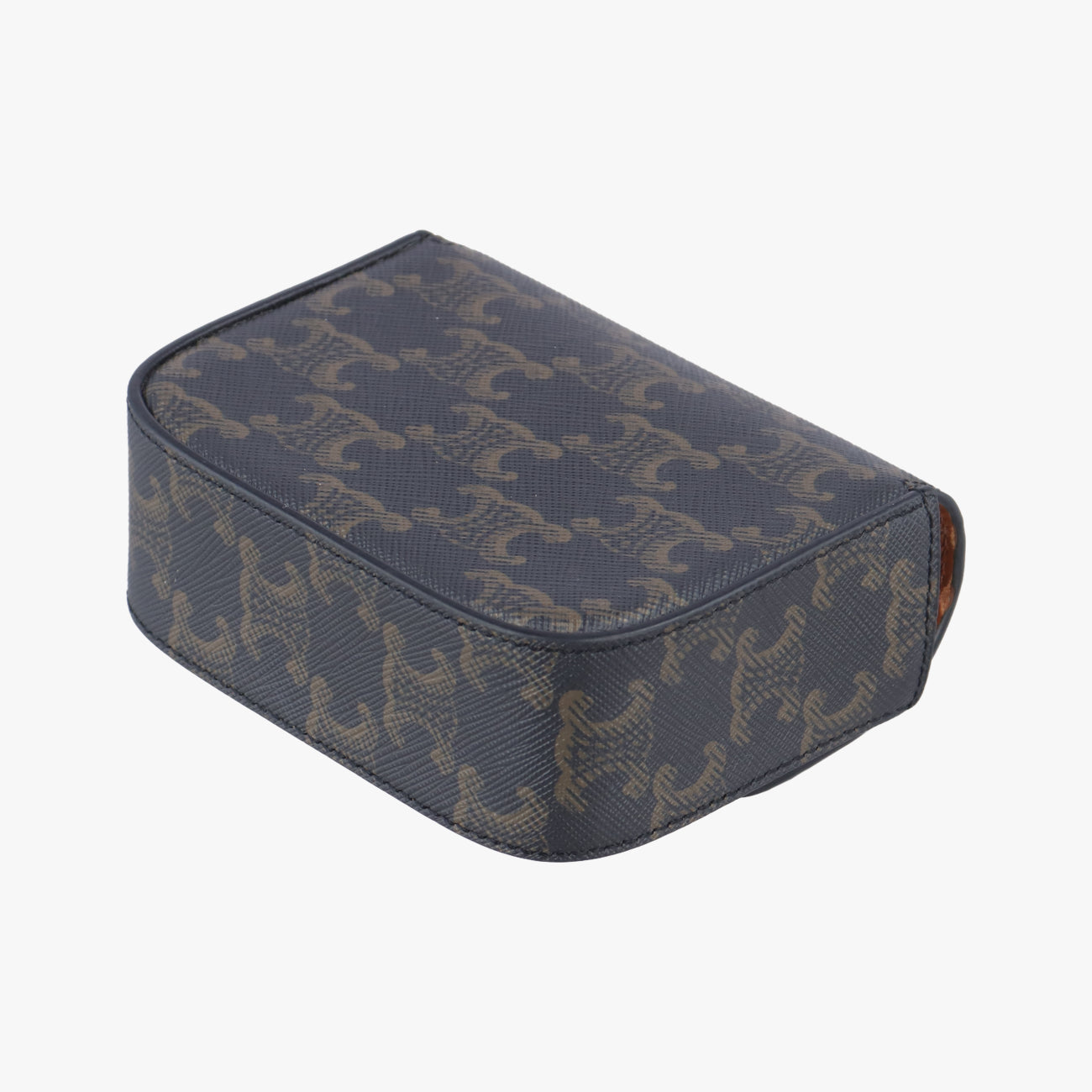 Vintage Celine Mini Triomphe Brown PVC coated canvas  shoulderbag | stylenewstar