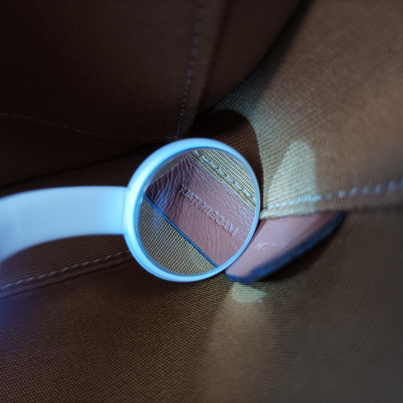 Pre-owned Celine Triomphe Mini Besace Tan Brown PVC coated canvas  shoulderbag | stylenewstar