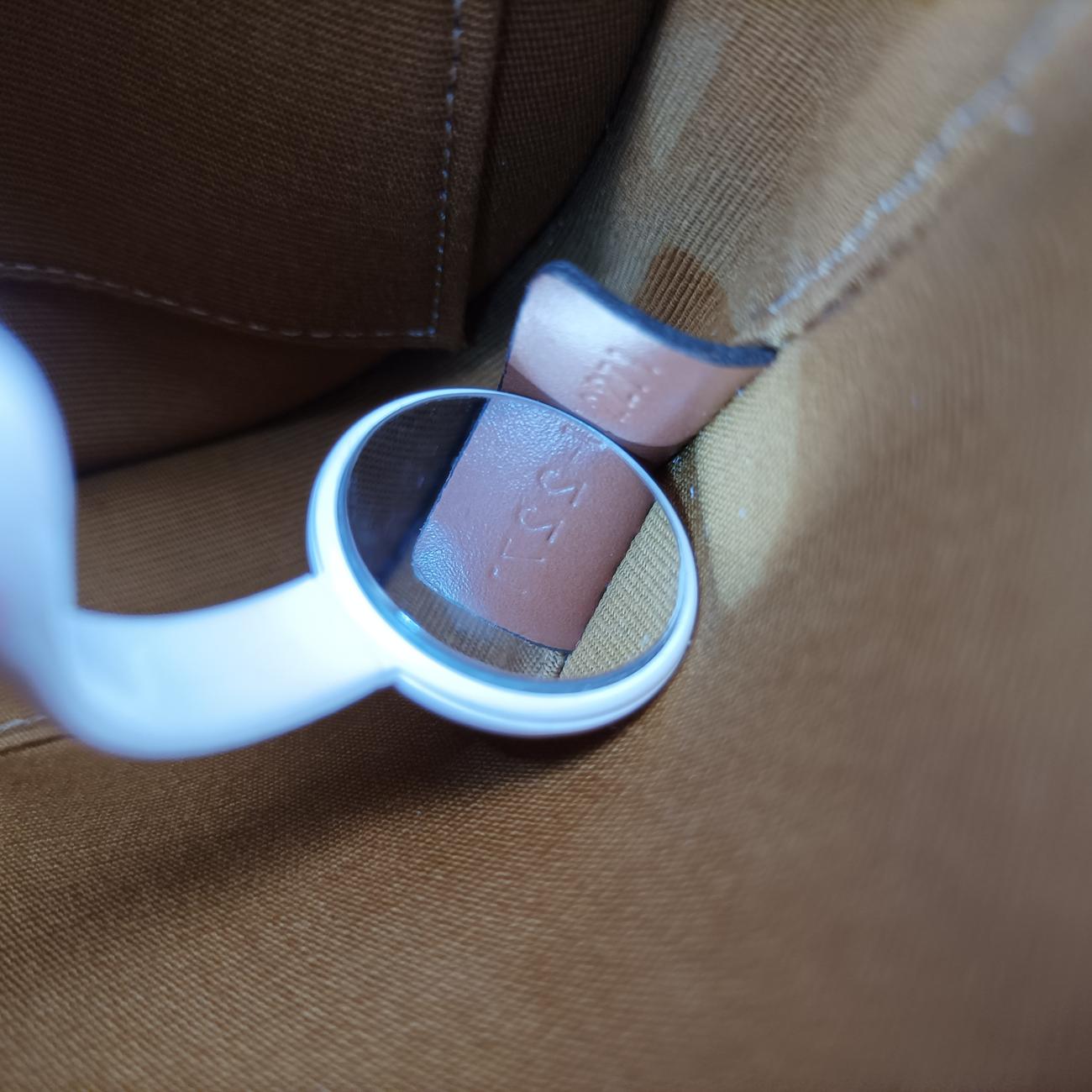 Pre-owned Celine Triomphe Mini Besace Tan Brown PVC coated canvas  shoulderbag | stylenewstar