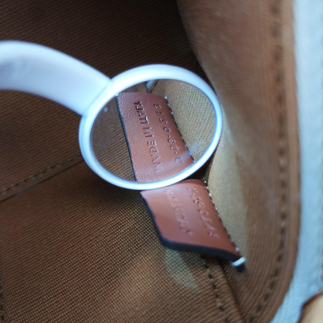 Pre-owned Celine TRIOMPHE mini vanity case White PVC coated canvas  U-DS-0243 White PVC coated canvas  shoulderbag | stylenewstar