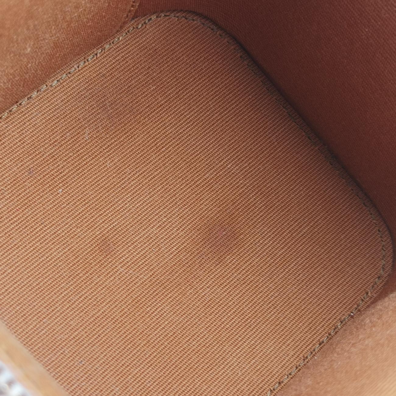 Pre-owned Celine TRIOMPHE mini vanity case White PVC coated canvas  U-DS-0243 White PVC coated canvas  shoulderbag | stylenewstar