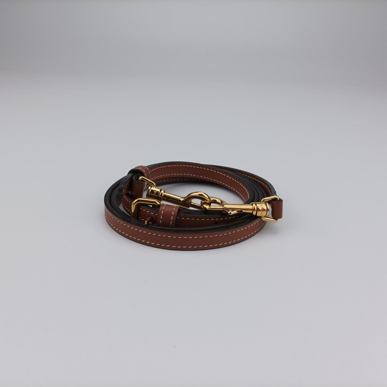 Pre-owned Celine TRIOMPHE mini vanity case White PVC coated canvas  U-DS-0243 White PVC coated canvas  shoulderbag | stylenewstar